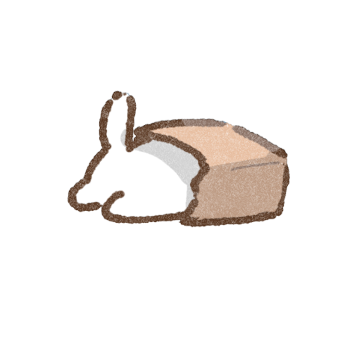 紙袋に頭をつっこむ猫さんのフリーイラスト