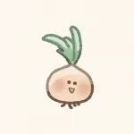 芽が出たたまねぎさんのフリーアイコン