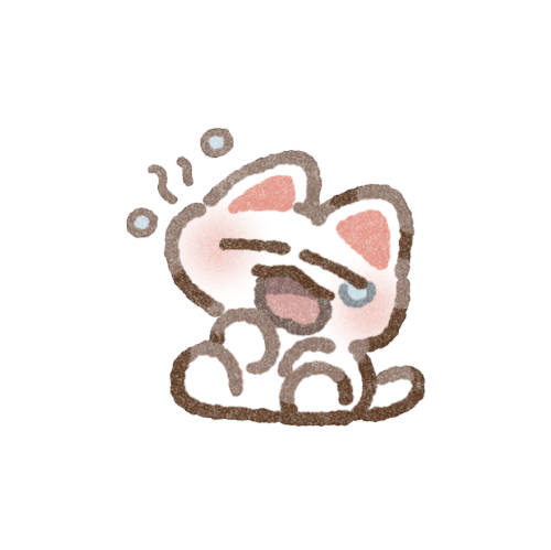 眠い猫さんのフリーイラスト