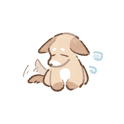 反省するフリの犬のフリーイラスト