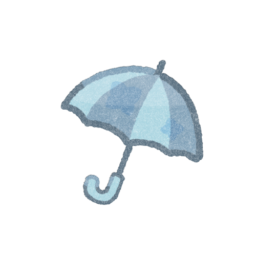 雨傘のイラストのフリーイラスト