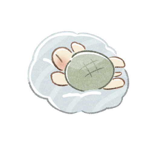クッションでのんびり亀さんのフリーイラスト