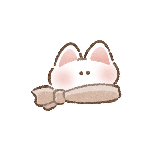 スカーフを巻いた猫さんのフリーイラスト