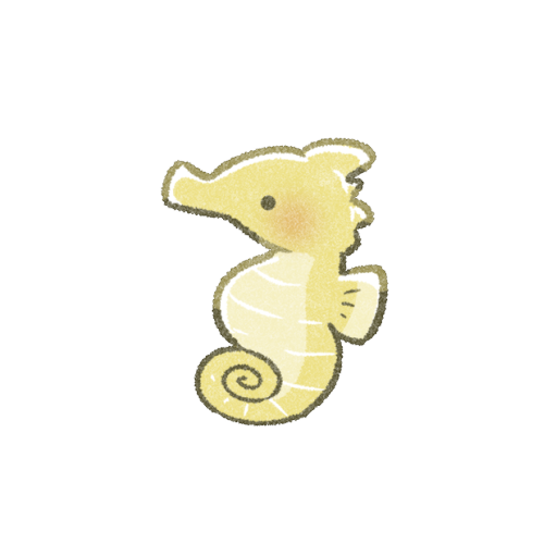 タツノオトシゴのフリーイラスト