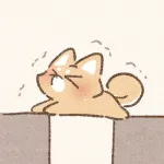 ピンチの柴犬さんのフリーアイコン
