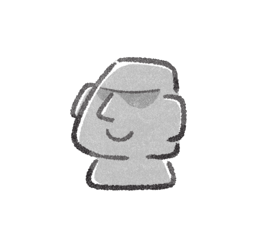 モアイのフリーイラスト