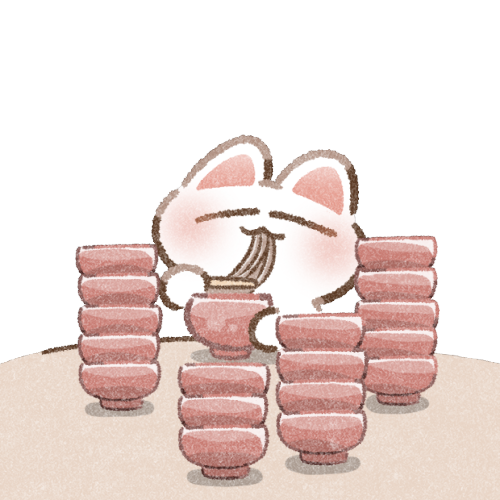 わんこそばのフリーイラスト