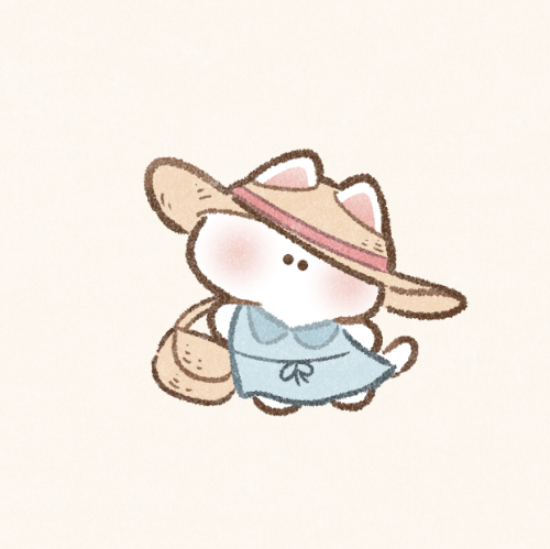 夏の猫さんのフリーアイコン