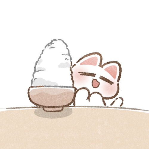 山盛りごはんのフリーイラスト