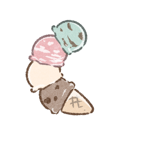 ４段アイスのフリーイラスト