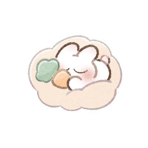 のんびりうさぎさんのフリーイラスト