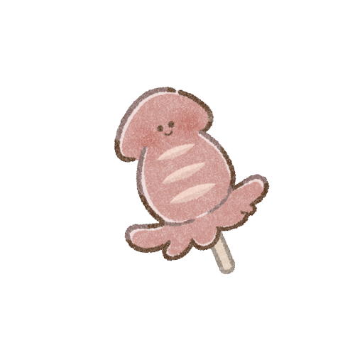 イカ焼きのフリーイラスト