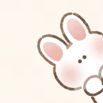 ドアップ兎さんのフリーアイコン