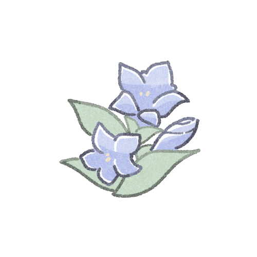 リンドウのフリーイラスト