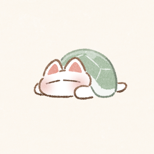 亀な猫さんのフリーアイコン