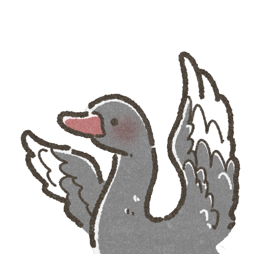 黒鳥のフリーイラスト