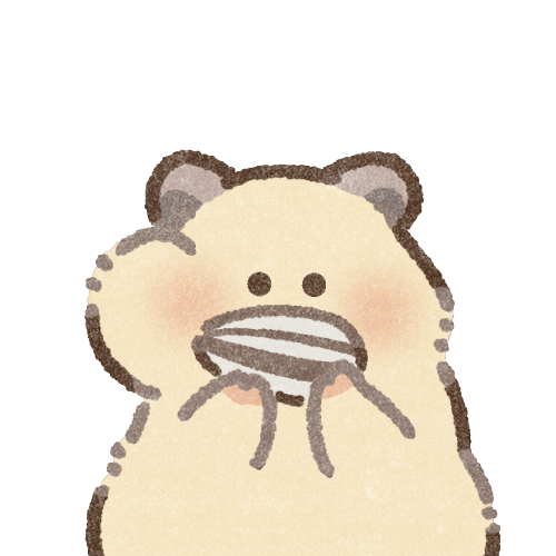 キンクマハムスターのフリーイラスト