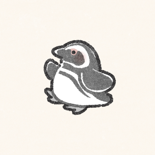マゼランペンギンのフリーアイコン