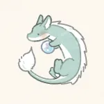 水晶を持ったドラゴンのフリーアイコン