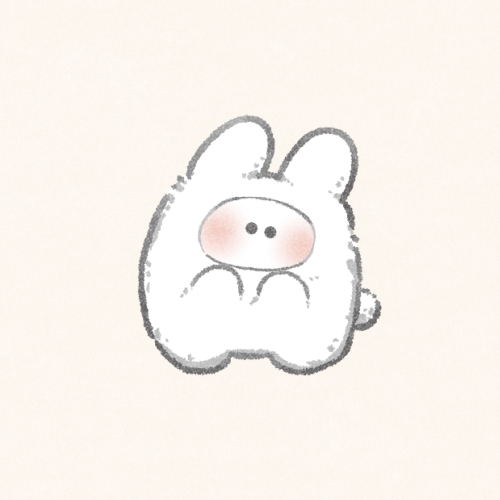 イエティなうさぎさんのフリーアイコン