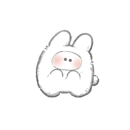 イエティなうさぎさんのフリーイラスト