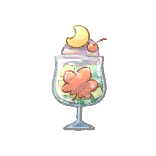 秋のサイダーのフリーイラスト
