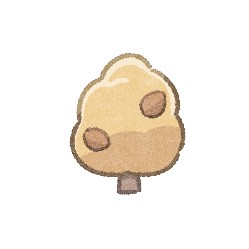 紅葉した木のフリーイラスト
